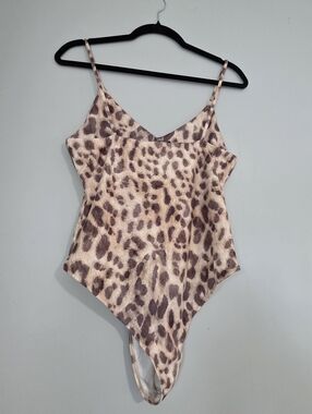 Zara Brown Tie-Dye Ribbed Top